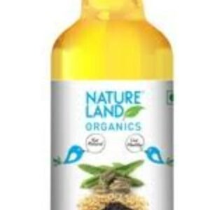 NAT LAND WHITE SESAME OIL 1 LTR. - Image 1