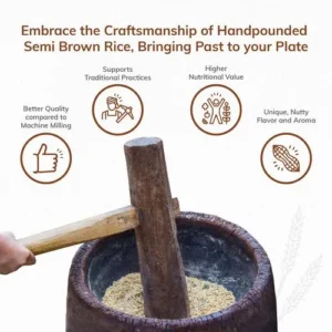 24MA SONAMASURI RAW RICE HANDPOUNDE 1 KG - Image 6