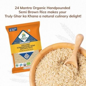 24MA SONAMASURI RAW RICE HANDPOUNDE 5 KG - Image 1
