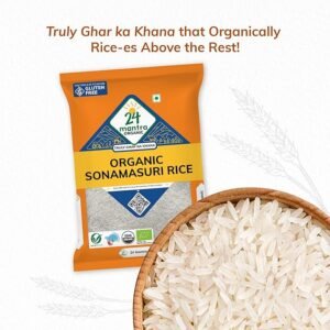 24MA SONAMASURI RAW RICE POLISHED 1 KG - Image 1