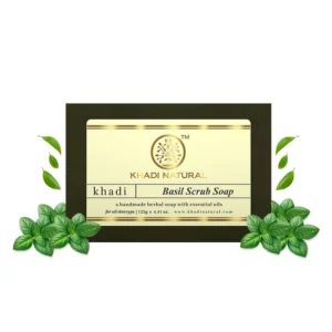 KHADI BASIL SCRUB SOAP - Image 1
