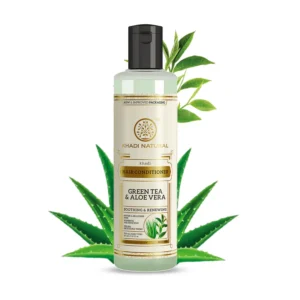 KHADI GREEN TEA ALOEVERA HAIR CONDITIONER SLS AND PARABE - Image 1