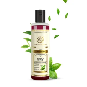 KHADI HENNA THYME HAIR TONIC PARABEN FREE - Image 1