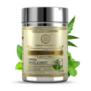 KHADI NEEM BASIL AND MINT FACE MASK - Image 1