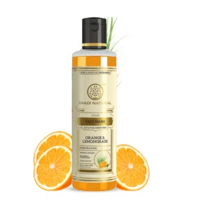 KHADI ORANGE AND LEMONGRASS FACE WASH SLS AND PARABEN FR - Image 1