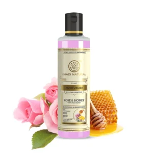 KHADI ROSE AND HONEY MOISTURISER SLS AND PARABEN FREE - Image 1