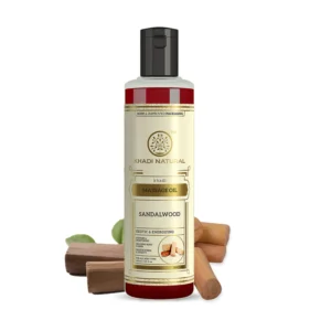 KHADI SANDALWOOD MASSAGE OIL - Image 1