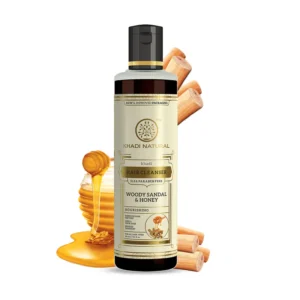 KHADI WOODY SANDAL AND HONEY HAIR CLEANSER SLS AND PARAB - Image 1