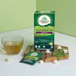 ORG IND TULSI JASMINE GREEN TEA - Image 1