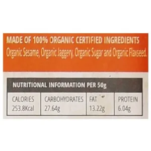 PRO NAT SESAME-FLAXSEEDS CHIKKI 30G - Image 3