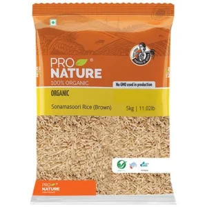 PRO NAT SONAMASOORI RICE (BROWN) 5 KG - Image 1