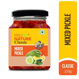PRO NAT MIXED VEG PICKLE250GM - Image 1
