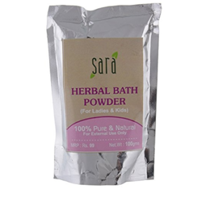 sara herbal bath powder 100gm - Image 1