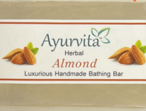 AYURVITA ALOMOND SOAP 125 GM - Image 1