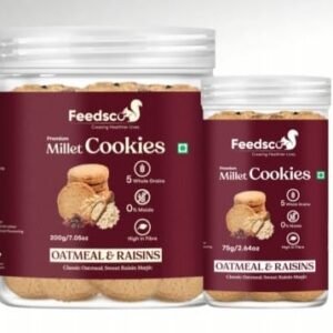FeedsMillet Oatmeal & raisins cookies - Image 1